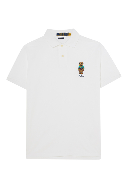 Embroidered Bear Polo Shirt
